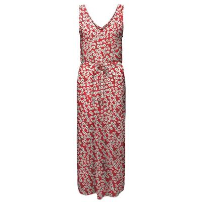 JDY starsezen Life S/L Maxi Dress WVN Dia, Mars röd, 40 JDY starsezen Life S/L Maxi Dress WVN Dia, Mars röd, 40
