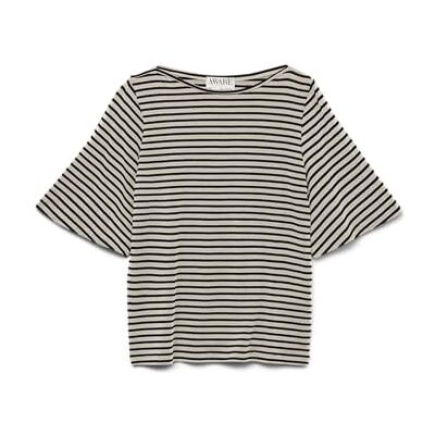 VERO MODA Awfiona 2/4 Boatneck Top Noos, Björk, XXL VERO MODA Awfiona 2/4 Boatneck Top Noos, Björk, XXL