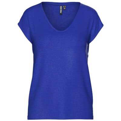 PIECES Pcbillo Tee Lurex Stripes JRS Noos Bc, Bluing, XS PIECES Pcbillo Tee Lurex Stripes JRS Noos Bc, Bluing, XS