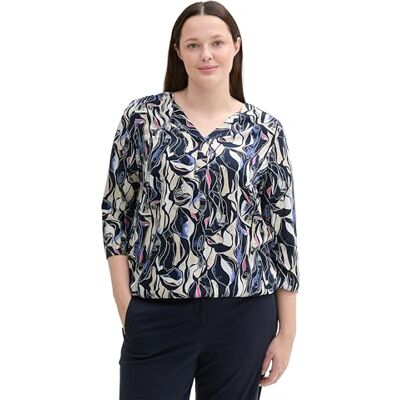 TOM TAILOR dam plus-blus, 35892 – Organiska former design, 46/L TOM TAILOR dam plus-blus, 35892 – Organiska former design, 46/L