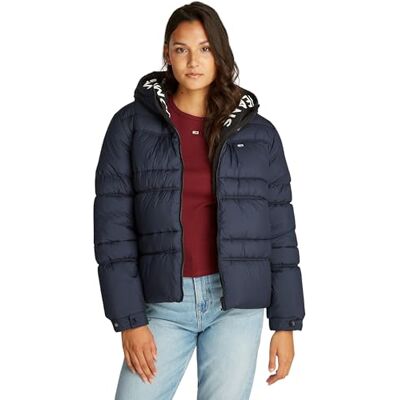 Tommy Jeans dam TJW QUILT ROUCH TAPE JACKA DW0DW20389 pufferjacka, blå (mörk natt marinblå), XXS, Blå (mörk natt marinblå), XXS Tommy Jeans dam TJW QUILT ROUCH TAPE JACKA DW0DW20389 pufferjacka, blå (mörk natt marinblå), XXS, Blå (mörk natt marinblå), XXS