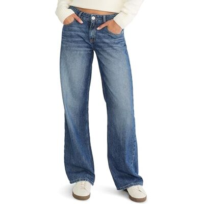 Aeropostale Dam låg midja säckig breda ben jeans, Sassafras1, 00 Short Aeropostale Dam låg midja säckig breda ben jeans, Sassafras1, 00 Short