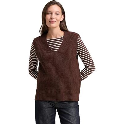 TOM TAILOR dam tröja, 39062 – Dark Pecan Brown Melange, XS TOM TAILOR dam tröja, 39062 – Dark Pecan Brown Melange, XS