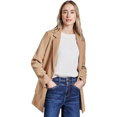 Street One Jacka med, creamy brown, 46 Street One Jacka med, creamy brown, 46