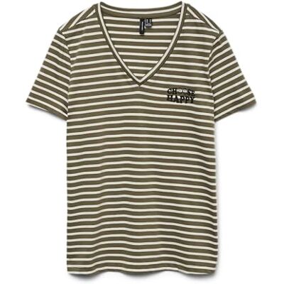VERO MODA Vmjonna Vanessa Ss Top Box JRS, Kalamata, M VERO MODA Vmjonna Vanessa Ss Top Box JRS, Kalamata, M