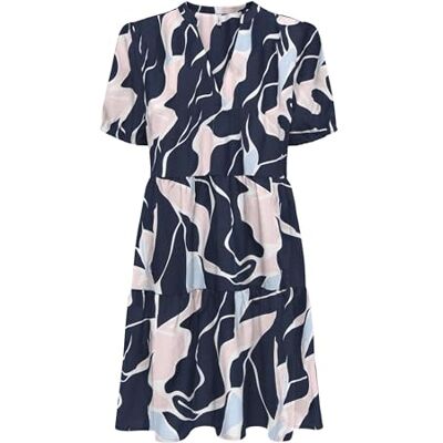 ONLY Onlnova Life Elite S/S Thea Dress AOP, Sky Captain, S ONLY Onlnova Life Elite S/S Thea Dress AOP, Sky Captain, S