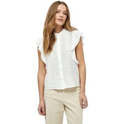 Peppercorn Dam Nadia Ruffle Shirt Curve, Svart, 16, Svart, 42/More Peppercorn Dam Nadia Ruffle Shirt Curve, Svart, 16, Svart, 42/More