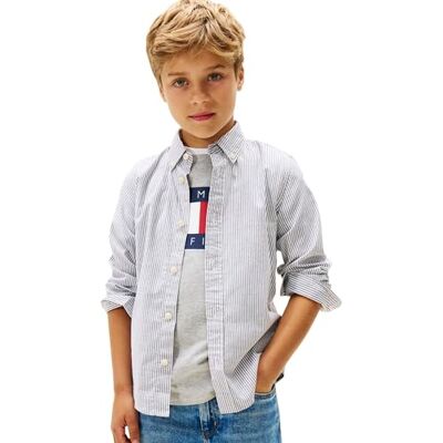Tommy Hilfiger Flex Ithaca tröja Ls Kb0kb09605 skjorta L/S, mörkblå randig mörkblå, 3 år pojke, Mörkblå Randig Mörk Marinblå, 3 �r Tommy Hilfiger Flex Ithaca tröja Ls Kb0kb09605 skjorta L/S, mörkblå randig mörkblå, 3 år pojke, Mörkblå Randig Mörk Marinblå, 3 �r