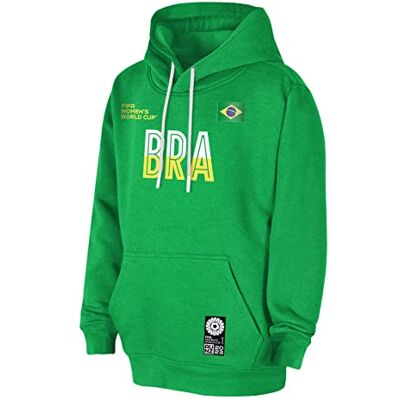 FIFA Officiell lag 2023 huvtröja för dam, fotbolls-VM, Brasilien, grön, M blandad, Färg: grön, M FIFA Officiell lag 2023 huvtröja för dam, fotbolls-VM, Brasilien, grön, M blandad, Färg: grön, M