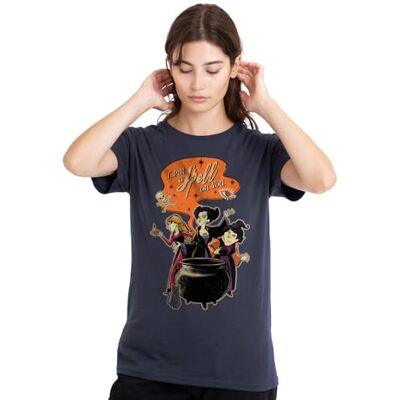 Disney dam Hocus Pocus Sanderson Sisters Put A Spell On You Ladies T Shirt, Deep Navy T-tröja Disney dam Hocus Pocus Sanderson Sisters Put A Spell On You Ladies T Shirt, Deep Navy T-tröja