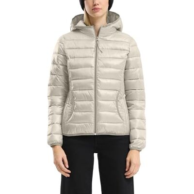 QS quiltad jacka, BRUN, XS QS quiltad jacka, BRUN, XS