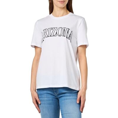 PIECES Pcfreya Ss Tee Bc, Ljus vit/tryck: svart, XL PIECES Pcfreya Ss Tee Bc, Ljus vit/tryck: svart, XL
