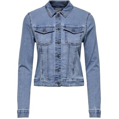 JDY moon L/S jacka DNM Mix, Mellanblå denim, XS JDY moon L/S jacka DNM Mix, Mellanblå denim, XS