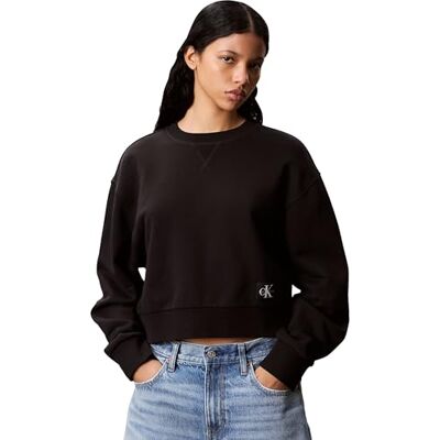 Calvin jeans dam A – CRPPD BDG LG SWT LV047C911G tröjor, svart (svart), XXS, svart (svart), XXS Calvin jeans dam A – CRPPD BDG LG SWT LV047C911G tröjor, svart (svart), XXS, svart (svart), XXS