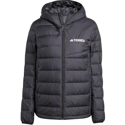adidas dam Terrex Multi Light Down Climawarm Hooded Coat, Black, S adidas dam Terrex Multi Light Down Climawarm Hooded Coat, Black, S