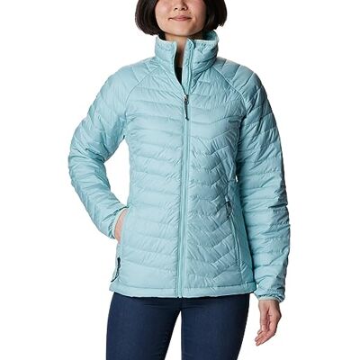 Columbia dam quiltad jacka Powder Lite jacka, Aqua dis, S Columbia dam quiltad jacka Powder Lite jacka, Aqua dis, S