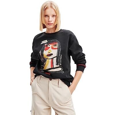Desigual Sweat_MACA4, 2000 svart, XS, svart, XS Desigual Sweat_MACA4, 2000 svart, XS, svart, XS