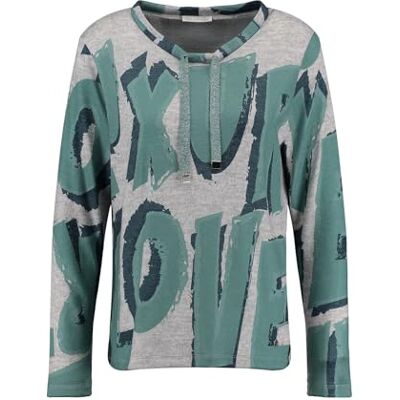 KEY LARGO dam lyx rund sweatshirt, Jade Green (1520), L KEY LARGO dam lyx rund sweatshirt, Jade Green (1520), L