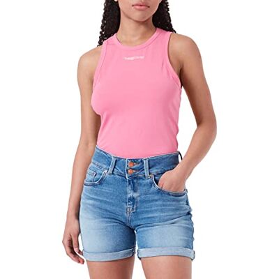 THEJOGGCONCEPT JCSIMONA linne linne – kvinnors topp kortärmad tröja basic med bokstäver slim fit, 162126/Azalea rosa, M THEJOGGCONCEPT JCSIMONA linne linne – kvinnors topp kortärmad tröja basic med bokstäver slim fit, 162126/Azalea rosa, M