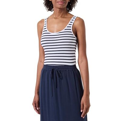 VERO MODA Vmmaxi My Soft Tank Top Stripe JRS, Vit, S VERO MODA Vmmaxi My Soft Tank Top Stripe JRS, Vit, S