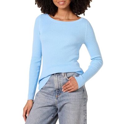 Amazon Essentials Slim Fit Lightweight långärmad båthals tröja tröja, himmelsblå, XL Amazon Essentials Slim Fit Lightweight långärmad båthals tröja tröja, himmelsblå, XL
