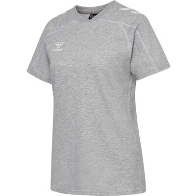 hummel hmlMOVE 2.0 T-shirt S, damer, grå melerad, L hummel hmlMOVE 2.0 T-shirt S, damer, grå melerad, L