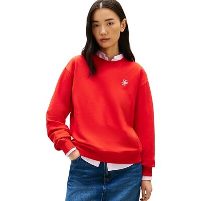 Tommy Hilfiger Dam Th Script Reg Sweatshirt WW0WW48724, ORANGE, M Tommy Hilfiger Dam Th Script Reg Sweatshirt WW0WW48724, ORANGE, M