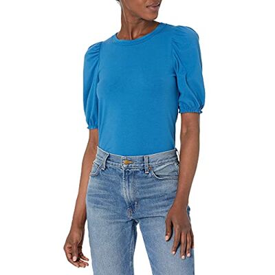 Amazon Essentials dam klassisk passform puff kortärmad rund hals t-shirt, medium blå, XX-Large Amazon Essentials dam klassisk passform puff kortärmad rund hals t-shirt, medium blå, XX-Large