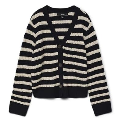 VERO MODA Vmcalla Ls V-hals cardigan Noos, svart, XS VERO MODA Vmcalla Ls V-hals cardigan Noos, svart, XS