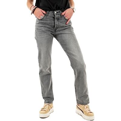 Levi's dam 501® Crop Cropped Fit Jeans , Gray Worn In, 27W / 30L Levi's dam 501® Crop Cropped Fit Jeans , Gray Worn In, 27W / 30L