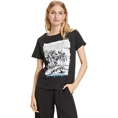 Cartoon Damer 2496/7009 T-shirts, svart/grå, 36 Cartoon Damer 2496/7009 T-shirts, svart/grå, 36