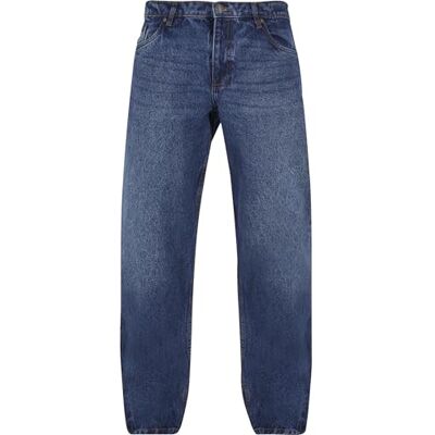 Urban Classics herrbyxor tung ounce rak passform jeans med dragkedja nya halvblå tvättade 36, New Mid Blue tvättad, 36 SE Urban Classics herrbyxor tung ounce rak passform jeans med dragkedja nya halvblå tvättade 36, New Mid Blue tvättad, 36 SE
