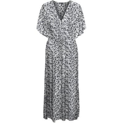 VERO MODA VMMENNY SS 7/8 kaftan WVN GA NOOS, Navy Blazer/Aop: huki, S VERO MODA VMMENNY SS 7/8 kaftan WVN GA NOOS, Navy Blazer/Aop: huki, S