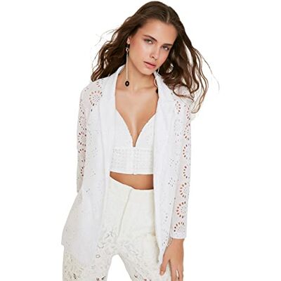 Trendyol Dam Brodeljacka, vit, 34 Trendyol Dam Brodeljacka, vit, 34