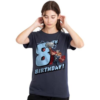 Thor mandarin creative ltd Birthday 8 Ladies T-shirt, Deep Navy, X-Large, Djup marinblå, XL Thor mandarin creative ltd Birthday 8 Ladies T-shirt, Deep Navy, X-Large, Djup marinblå, XL