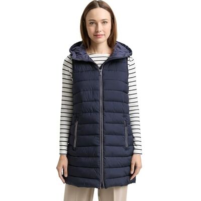 TOM TAILOR damväst, 10668 – himmelskaptensblå, XXL TOM TAILOR damväst, 10668 – himmelskaptensblå, XXL