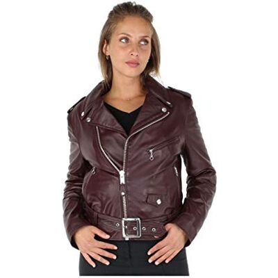 Schott NYC SCHOTT Dam Lcw8600 Jacka, Lila (plommon Plum), XL Schott NYC SCHOTT Dam Lcw8600 Jacka, Lila (plommon Plum), XL