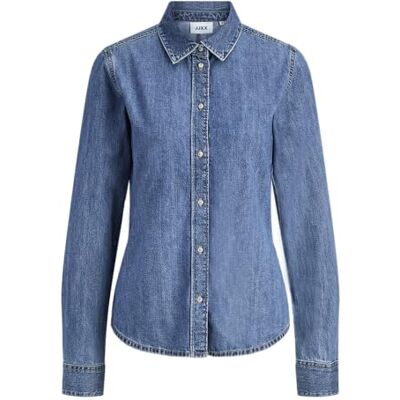 JJXX Jxrose Ls R187 skjorta DNM Noos, Mellanblå denim, M JJXX Jxrose Ls R187 skjorta DNM Noos, Mellanblå denim, M