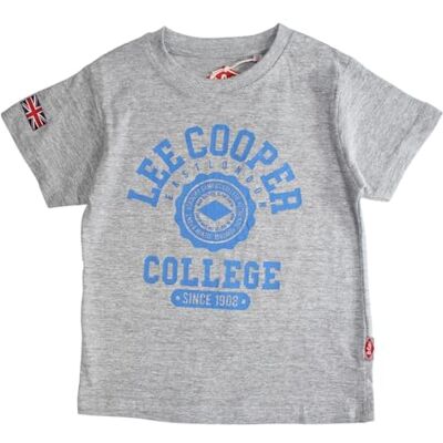 Lee Cooper Pojke T-shirt kortärmad topp bomull, polyester grå 12 år, Färg: grå, 12 �r Lee Cooper Pojke T-shirt kortärmad topp bomull, polyester grå 12 år, Färg: grå, 12 �r