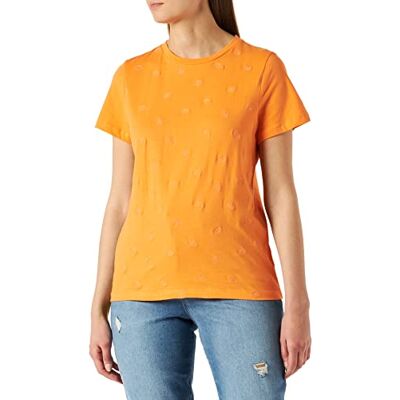TOM TAILOR Damer T-shirt med tryck 1031765, 29751 Bright Mango Orange, S TOM TAILOR Damer T-shirt med tryck 1031765, 29751 Bright Mango Orange, S