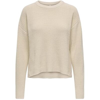 ONLY Onlluna Ls O-hals tröja KNT Nca, Björk, XXL ONLY Onlluna Ls O-hals tröja KNT Nca, Björk, XXL