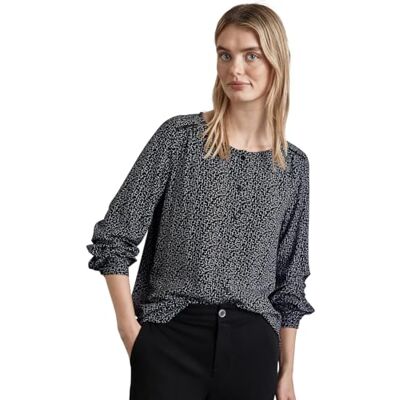 Street One Tryckt blus, svart, 44 Street One Tryckt blus, svart, 44