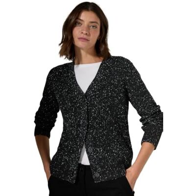 Cecil Cosy Neps cardigan, svart, XL Cecil Cosy Neps cardigan, svart, XL