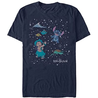 Disney Classics Unisex Lilo & Stitch-CONSTELATION LILO Stitch ekologisk kortärmad t-shirt, marinblå, L, marinblå, L Disney Classics Unisex Lilo & Stitch-CONSTELATION LILO Stitch ekologisk kortärmad t-shirt, marinblå, L, marinblå, L