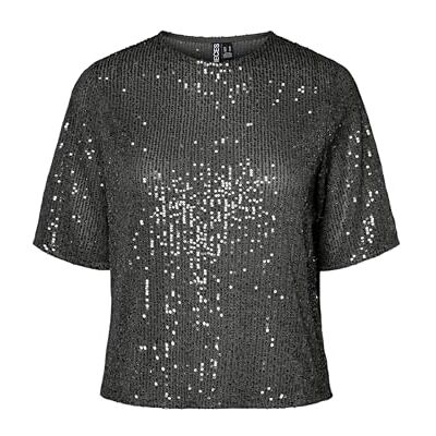 PIECES Pcjack Ss O-Neck Tee JRS Pwp, svart, L PIECES Pcjack Ss O-Neck Tee JRS Pwp, svart, L