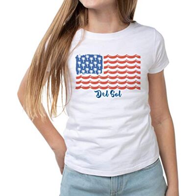 Del Sol T-shirt för pojkar, Vit, L Del Sol T-shirt för pojkar, Vit, L