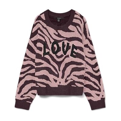 VERO MODA Vmnewkai Ls O-hals tröja Boo, Vinprovning, XL VERO MODA Vmnewkai Ls O-hals tröja Boo, Vinprovning, XL