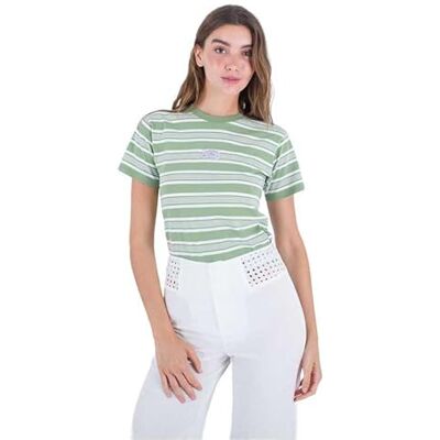 Hurley kortärmad t-shirt dam – signatur rand, Loden frost, M Hurley kortärmad t-shirt dam – signatur rand, Loden frost, M