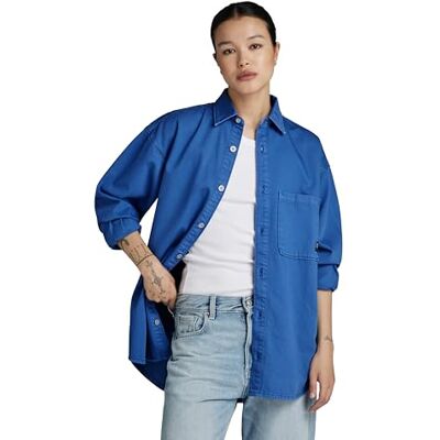 G-STAR RAW Relaxed Denim Overtröja, Blå (Faded Blue Papillon Gd D24344-d551-g336), XXL G-STAR RAW Relaxed Denim Overtröja, Blå (Faded Blue Papillon Gd D24344-d551-g336), XXL
