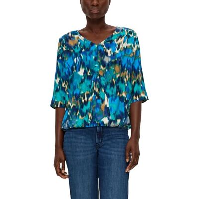 s.Oliver Damblus 3/4 ärm, blå, 34 s.Oliver Damblus 3/4 ärm, blå, 34